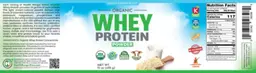 Label for Organic Whey Protein Powder