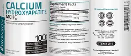 Label for Calcium Hydroxyapatite MCHC
