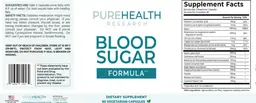 Label for Blood Sugar Formula
