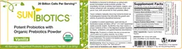 Label for Sunbiotics Vanilla