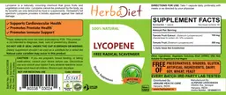 Label for Lycopene