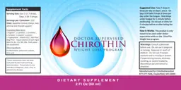 Label for ChiroThin Weight Loss Program