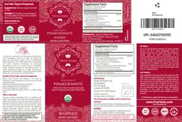 Label for Organic Pomegranate
