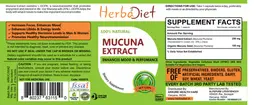 Label for Mucuna Extract