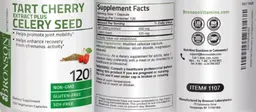Label for Tart Cherry Extract plus Celery Seed
