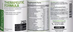 Label for Therapeutic Formula