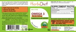 Label for Omega 3 Fish Oil (1000 mg)
