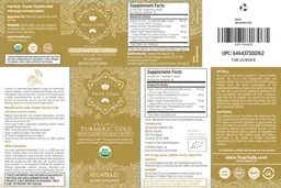 Label for Organic Turmeric Gold