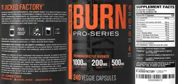 Label for Pro-Series Burn