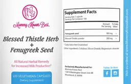 Label for Blessed Thistle Herb + Fenugreek Seed