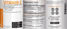 Label for Vitamin C with Calcium, Magnesium and Potassium
