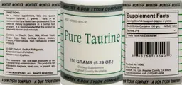 Label for Pure Taurine