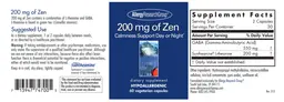 Label for 200 mg of Zen