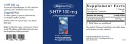 Label for 5-HTP 100 mg