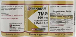 Label for TMG 500 mg W/Folinic Acid & Methyl B-12