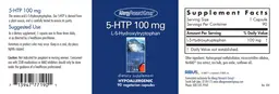 Label for 5-HTP 100 mg