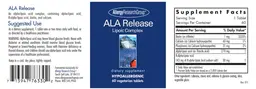 Label for ALA Release