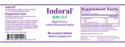Label for Iodoral IOD 12.5