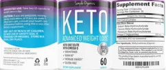 Label for Keto Advanced Weight Loss 1000 mg