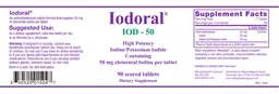 Label for Iodoral IOD - 50