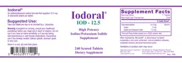 Label for Iodoral IOD - 12.5