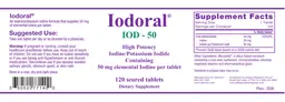 Label for Iodoral IOD - 50