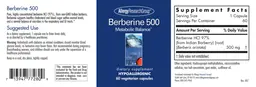 Label for Berberine 500