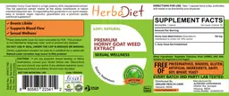 Label for Premium Horny Goat Weed Extract