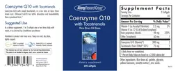 Label for Coenzyme Q10 with Tocotrienols