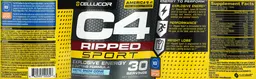 Label for C4 Ripped Sport Arctic Snow Cone
