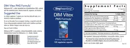 Label for DIM Vitex PMS Formula