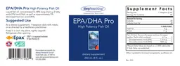 Label for EPA/DHA Pro