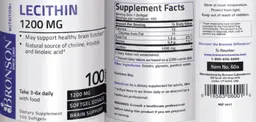 Label for Lecithin 1200 mg