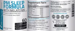 Label for PM Sleep Formula with Melatonin