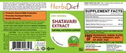 Label for Shatavari Extract