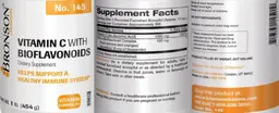 Label for Vitamin C with Bioflavonoids