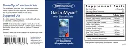 Label for GastroMycin with Bismuth Salts