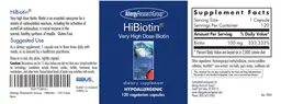 Label for HiBiotin