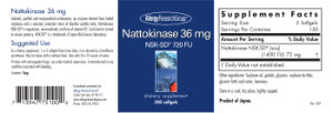 Nattokinase 36 mg