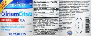 Calcium Citrate +D3 Maximum