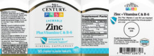 Chewable Zinc plus Vitamins C & B-6 Cher