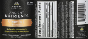 Ancient Nutrients Vitamin C + Probiotics