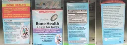 Label for One Daily Bone Health + UC-II For Joints