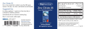 Zinc Citrate 25