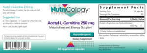Acetyl-L-Carnitine 250 mg
