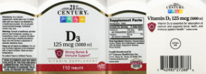D3 125 mcg (5000 IU)
