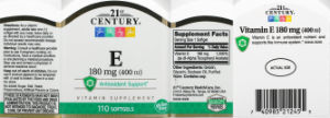 E 180 mg (400 IU)