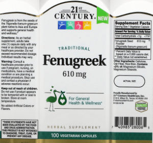 Fenugreek 610 mg