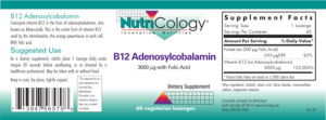 B12 Adenosylcobalamin 3000 mcg with Foli