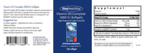 Vitamin D3 Complete 5000 IU Softgels
